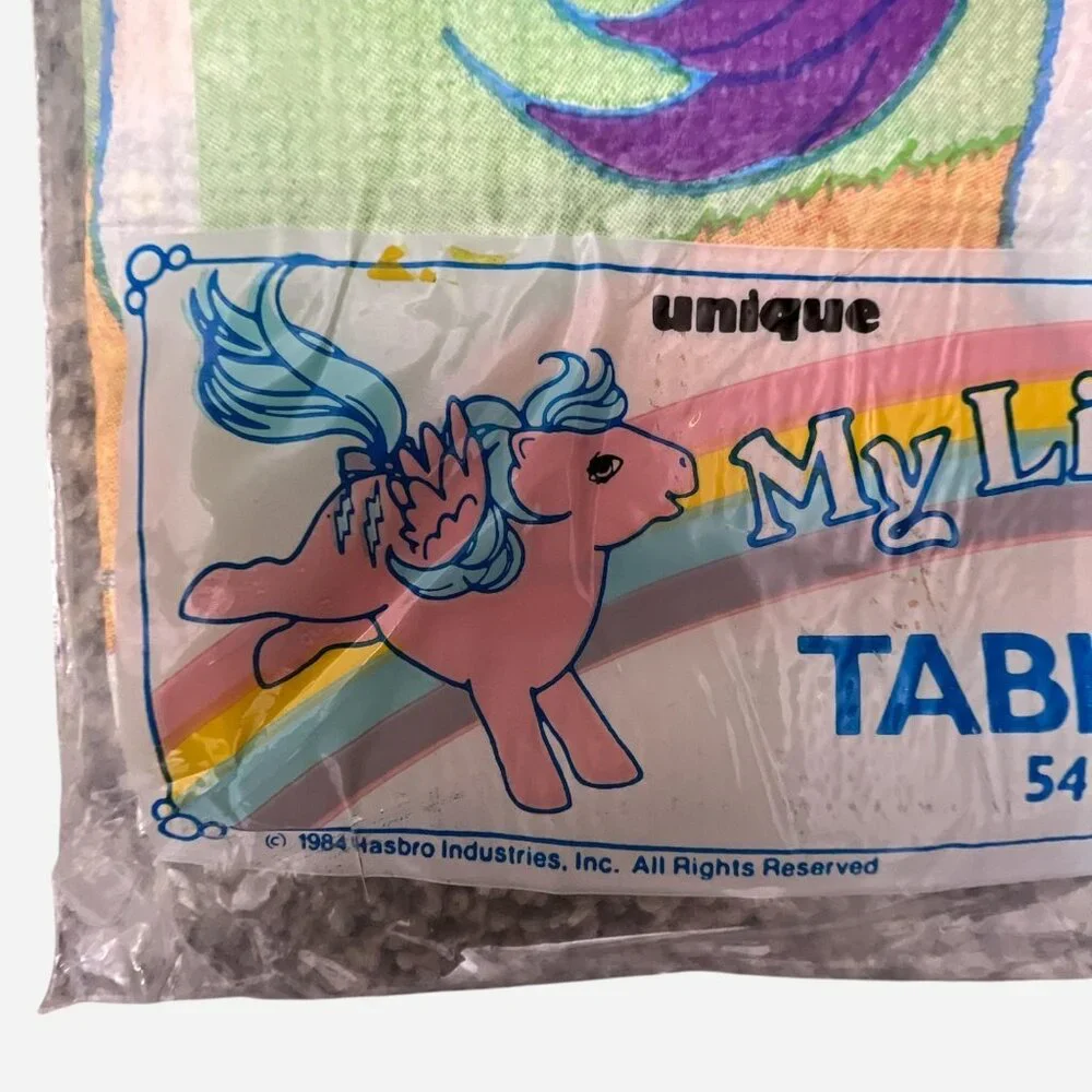 Vintage My Little Pony Paper Tablecover by Unique 54”x88” 1984 New Deadstock
